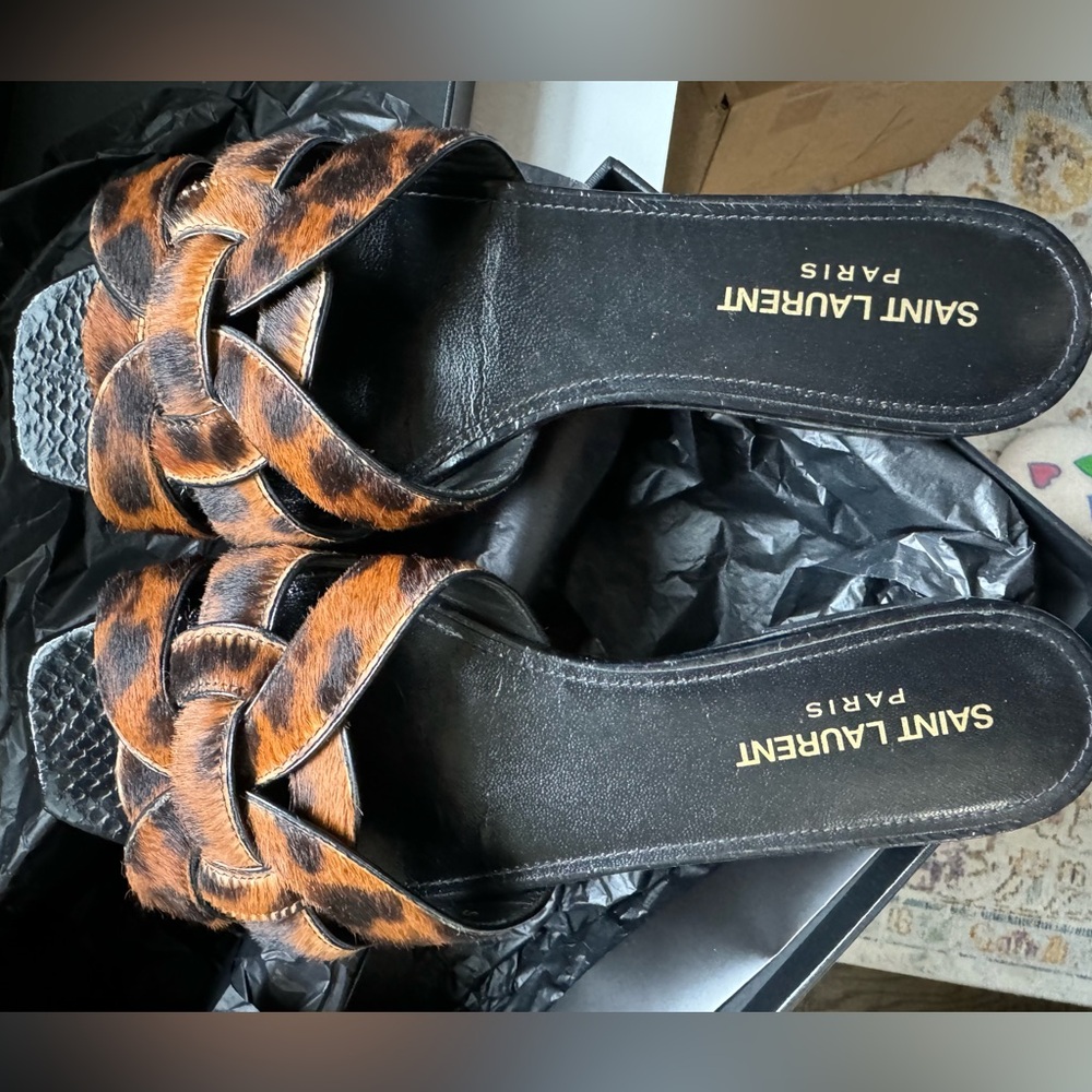 Saint Laurent (YSL) Tribute Sandals AUTHENTIC - Picture 1 of 7